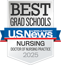 U.S. News and World Report 2025 Best Colleges badge for DNP program